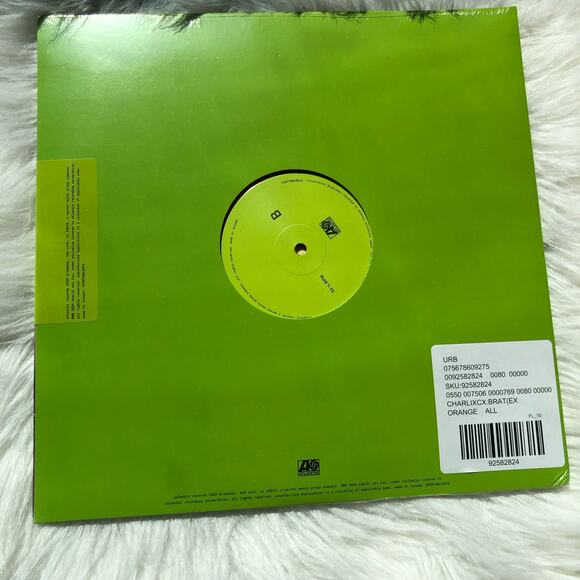 Charli XCX - BRAT Limited LP‎ One Size Orange Translucent Swirl Color Vinyl - Picture 6 of 8